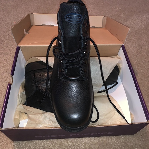 hush puppies work boots